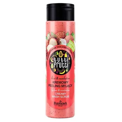 Tutti Frutti Kremowy peeling myjący do ciała `Liczi i rambutan`
