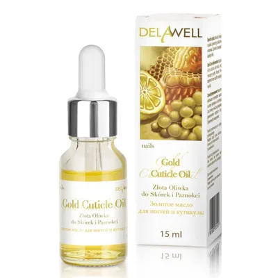DelaWell Gold Cuticle Oil (Złota oliwka do skórek i paznokci)