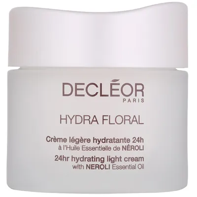 Decleor Hydra Floral, 24 hr Hydrating Light  Cream with Neroli Essential Oil (Lekki nawilżający krem do twarzy)