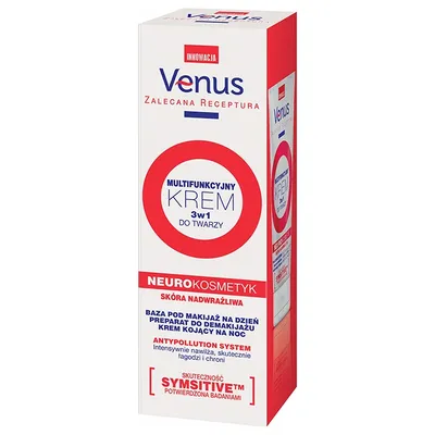 Venus Zalecana Receptura Neurokosmetyk, Multifunkcjonalny krem 3 w 1 do twarzy