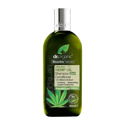 Dr.Organic Organic Hemp Oil, Shampoo Conditioner 2 in 1 (Szampon i odżywka 2 w 1 z organicznym olejem z konopi siewnych)