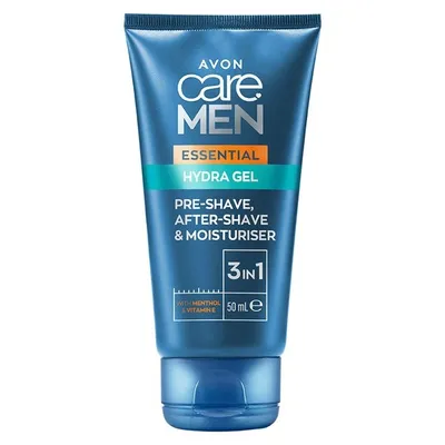 Avon Care Men, Essential Hydra Gel 3in1 (Nawilżający żel 3w1 do pielęgnacji przed i po goleniu)