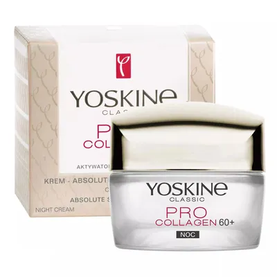 Yoskine Classic Pro Collagen 60+, Absolute Skin Regenerator Cream (Krem-reduktor głębokich zmarszczek noc 60+ do cery suchej i wrażliwej)