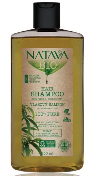 Natava Bio, Hair Shampoo Hemp (Szampon do włosów `Konopia`)