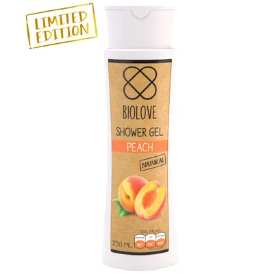 Biolove Peach, Shower Gel (Żel pod prysznic `Brzoskwinia`)