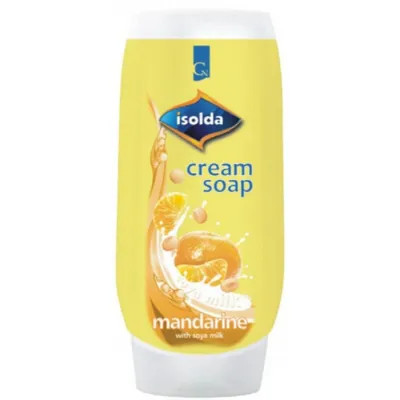 Isolda Mandarine Cream Soap with Soya Milk (Kremowe mydło w płynie)