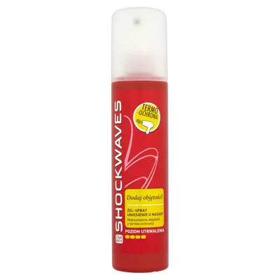 Wella Shock Waves, Żel - spray `Uniesienie u nasady` z Termo - ochroną