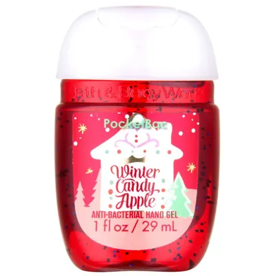 Bath & Body Works PocketBac, Winter Candy Apple, Anti - Bacterial Hand Gel (Antybakteryjny żel do rąk)