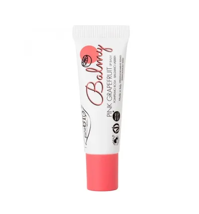 puroBIO cosmetics Balmy Lip Balm Pink Grapefruit (Kremowy balsam do ust `Różowy Grejpfrut`)