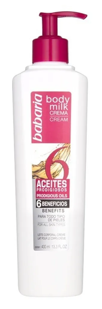 Babaria Natural Cosmetics Body Milk Crema 6 Aceites (Mleczko do ciała `6 Olejków`)