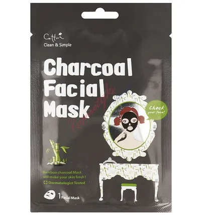 Cettua Charcoal Facial Mask (Maska w płacie z węglem bambusowym)