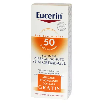 Eucerin Ochrona Przeciwsłoneczna, Krem - żel do skóry z alergią na słońce SPF 50
