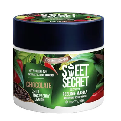 Sweet Secret Peeling - maska do ciała `Czekolada z chili i owocami z cukrem trzcinowym`