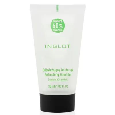Inglot Refreshing Hand Gel (Żel do mycia rąk o zawartości 60% alkoholu etylowego)