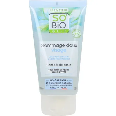 SO'BiO Etic Hydra Aloe Vera, Gommage Doux Visage (Delikatny peeling nawilżający z aloesem)