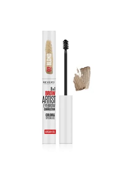 Revers Cosmetics Brow Artist 8 in 1 Eyebrow Corrector (Żel do brwi z kolorem)