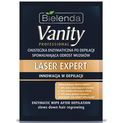 Bielenda Vanity Laser Expert, Chusteczka enzymatyczna po depilacji