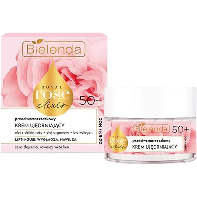 Bielenda Royal Rose Elixir, Przeciwzmarszczkowy krem ujędrniający 50+