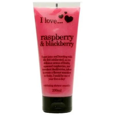 I Love... Cosmetics Raspberry & Blackberry, Exfoliating Shower Smoothie (Peeling do ciała)
