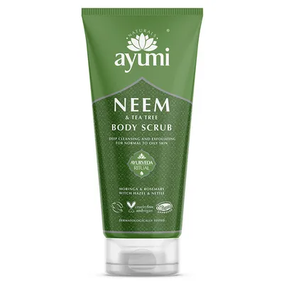 Ayumi Neem & Tea Tree Body Scrub (Peeling do ciała `Neem i drzewo herbaciane`)