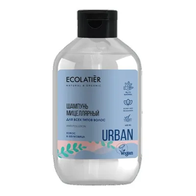 Ecolatier Urban, Micelarny szampon do wszystkich rodzajów włosów `Kokos i morwa`