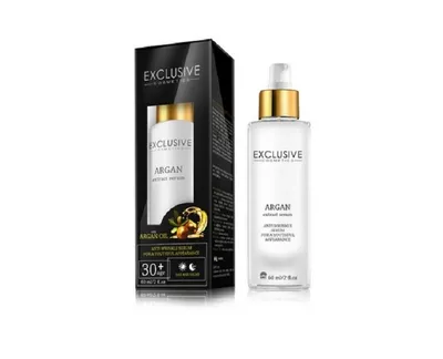Exclusive Cosmetics Pielęgnujące serum przeciwzmarszczkowe z olejem arganowym 30+