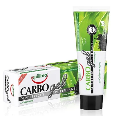 Equilibra Carbo Gel Dentificio Purificante (Pasta do zębów z aktywnym węglem)