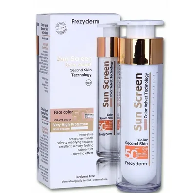 Frezyderm Sun Screen Velvet Face SPF50+ (Krem przeciwsłoneczny SPF 50+)