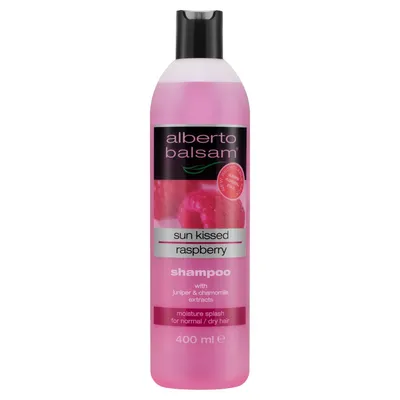 Alberto Balsam Herbal Shampoo Sun Kissed Raspberry (Ziołowy szampon do włosów z ekstraktem z malin)