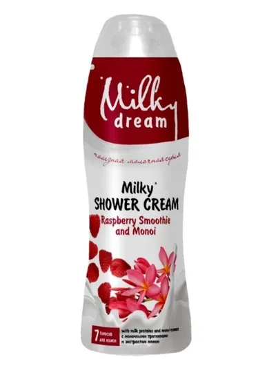 Milky Dream Milky Shower Cream Raspberry Smoothie and Monoi (Kremowy żel pod prysznic `Koktajl malinowy i monoi`)