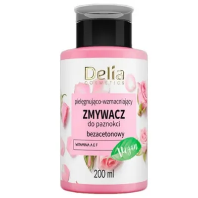 Delia Pielęgnująco-wzmacniający zmywacz do paznokci bezacetonowy