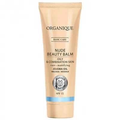 Organique Basic Care, Nude Beauty Balm Oily & Combination Skin SPF 15 (Wielofunkcyjny krem upiększający dla skóry tłustej i mieszanej)