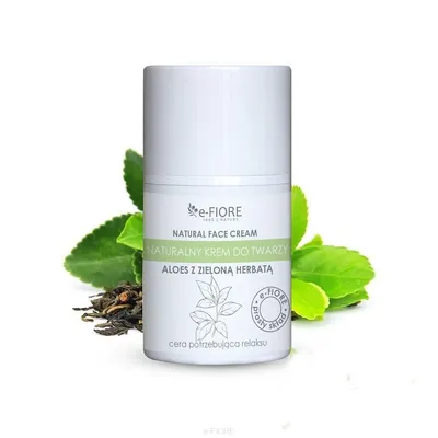 e-Fiore Naturalny krem do twarzy `Aloes z zieloną herbatą`