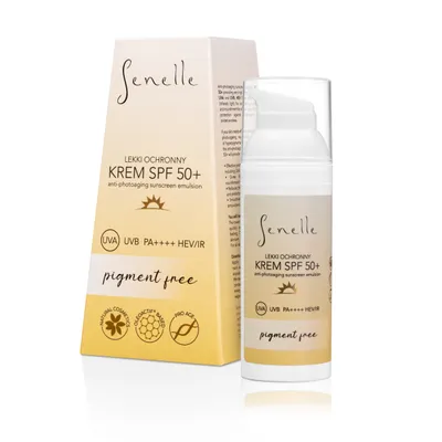 Senelle Lekki ochronny krem bez pigmentu SPF50+