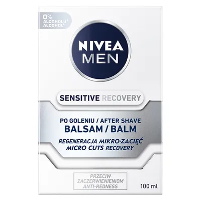 Nivea Men Sensitive, Regenerujący balsam po goleniu `Regeneracja mikro-zacięć`