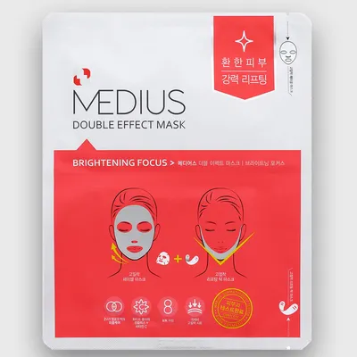 Medius Double Effect Mask Brightening (Dwuczęściowa maska w płachcie rozjaśniająca)