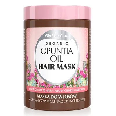 GlySkinCare Organic Opuntia Oil Hair Mask (Maska do włosów z organicznym olejem z opuncji figowej)