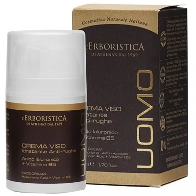 Athena's l'Erboristica Uomo, Crema Viso Idratante Anti-rughe (Przeciwzmarszczkowy krem do twarzy)