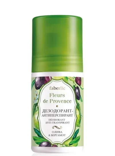 Faberlic Fleurs de Provence, Dezodorant antyperspiracyjny `Oliwka i bergamotka`