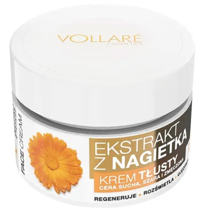 Vollare Cosmetics Face Cream, Krem do twarzy tłusty z nagietkiem