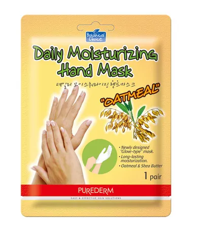 Purederm Daily Moisturizing Hand Mask 'Oatmeal' (Maska nawilżająca na dłonie z ekstraktem z płatków owsianych)