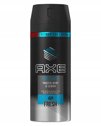 AXE Ice Chill, 48h Fresh Deodorant and Body Spray Frozen Mint & Lemon (Dezodorant w aerozolu dla mężczyzn)