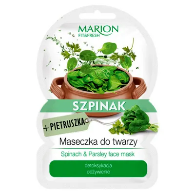 Marion Fit & Fresh, Spinach & Parsley Face Mask (Maseczka do twarzy 'Szpinak + Pietruszka')