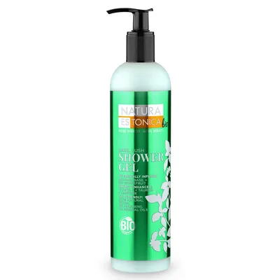 Natura Estonica Bio Basil Lush, Shower Gel (Tonizujący żel pod prysznic bazyliowy)