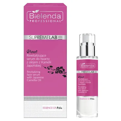 Bielenda Professional SUPREMELAB Essence Of Asia, Glow! Revitalizing Face Serum with Japanese Camellia Oil (Rewitalizujące serum do twarzy z olejem z kamelii japońskiej)