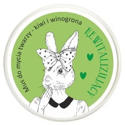 LaQ Rewitalizujący mus do mycia twarzy `Kiwi i winogrona`