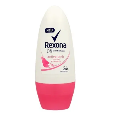 Rexona Active Pink, 24h Deodorant 0% Aluminium Salts (Dezodorant dla kobiet w kulce)