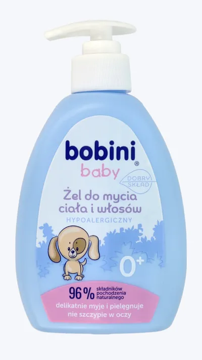Bobini Baby, Hipoalergiczny żel do mycia ciała i włosów