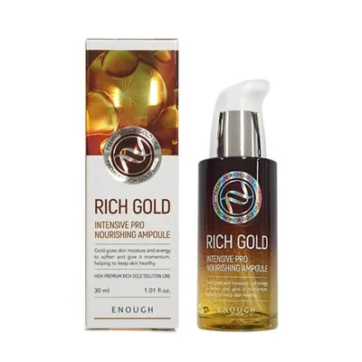Enough Rich Gold Intensive Pro Nourishing Ampoule (Regenerujące serum do twarzy ze złotem)