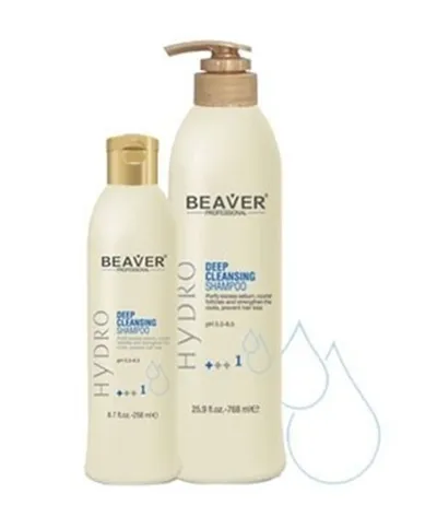 Beaver Professional Hydro, Deep Cleansing Shampoo (Szampon do włosów przetłuszczających się)